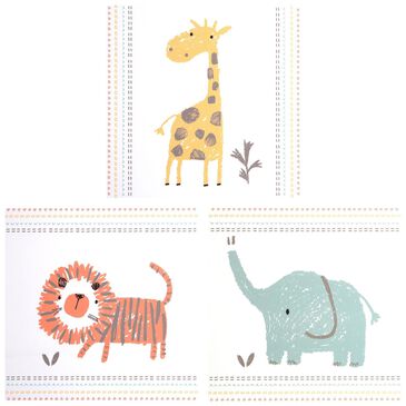 Trend Labs 3-Piece Crayon Jungle Canvas Wall Art, , large