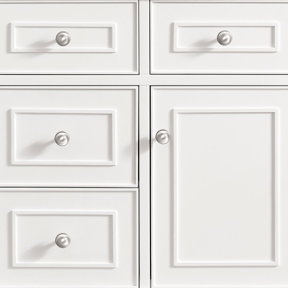 James Martin Vanities Lorelai 48&quot; Single Vanity in Bright White with 3 cm Arctic Fall Solid Surface Top, , large