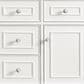 James Martin Vanities Lorelai 48" Single Vanity in Bright White with 3 cm Arctic Fall Solid Surface Top, , large