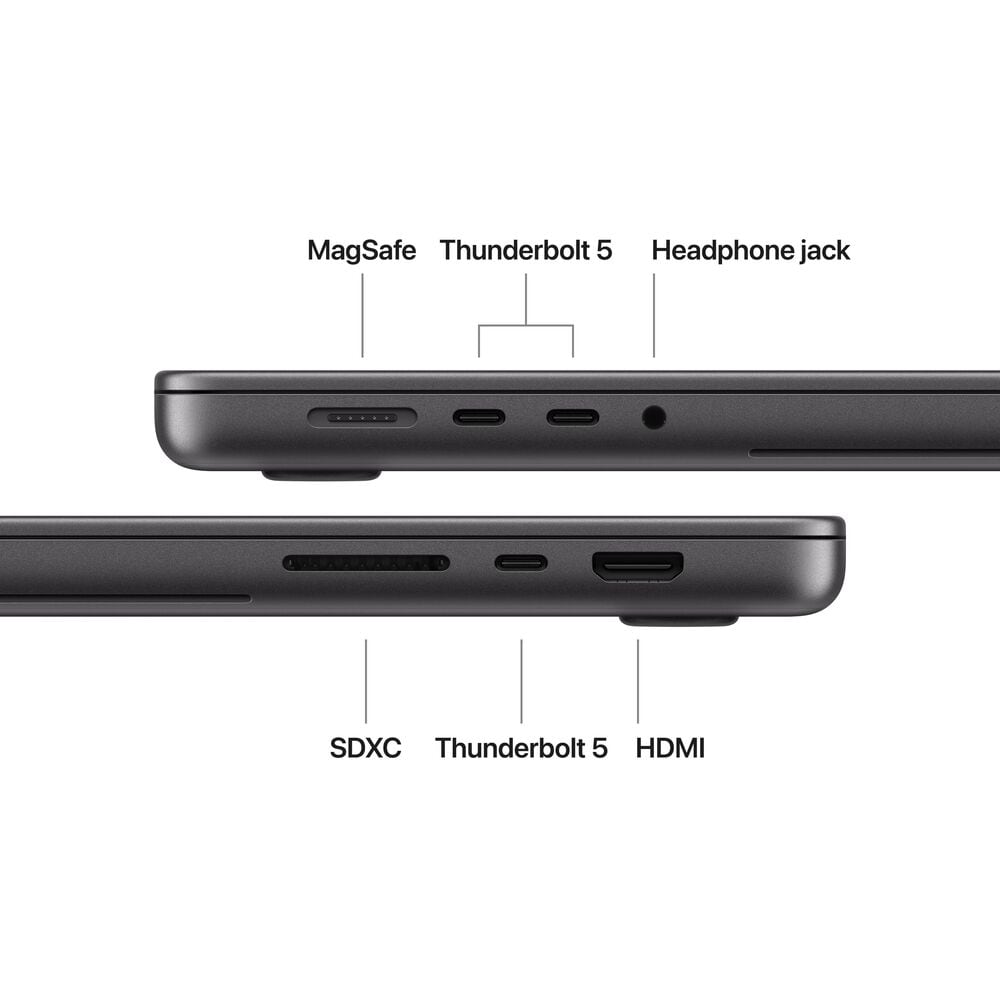 Apple MacBook Pro 16-inch with PROLED XDR display - M5 Pro chip - 18-core CPU - 20-core GPU - 24GB - 1TB SSD - Space Black (Latest Model) (Pre-Order), , large