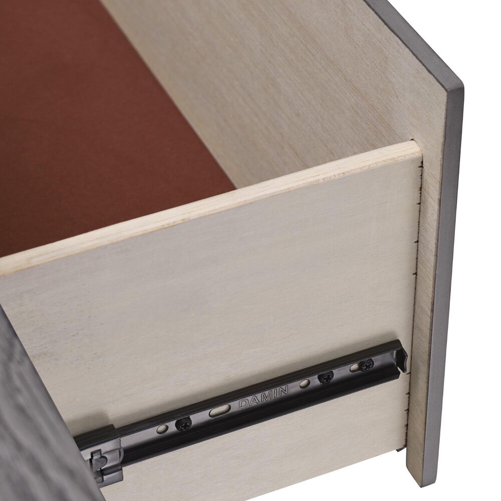 Oxford Baby Kenilworth 2Drawer Nightstand in Graphite Gray NFM