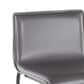 Lumisource Mara Counter Stool with Grey Cushion in Black (Set of 2), , large