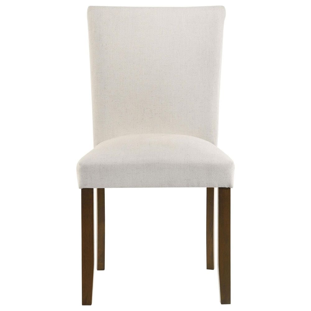 Coaster Cantley Dining Side Chair with Beige Cushion in Rich Brown, , large