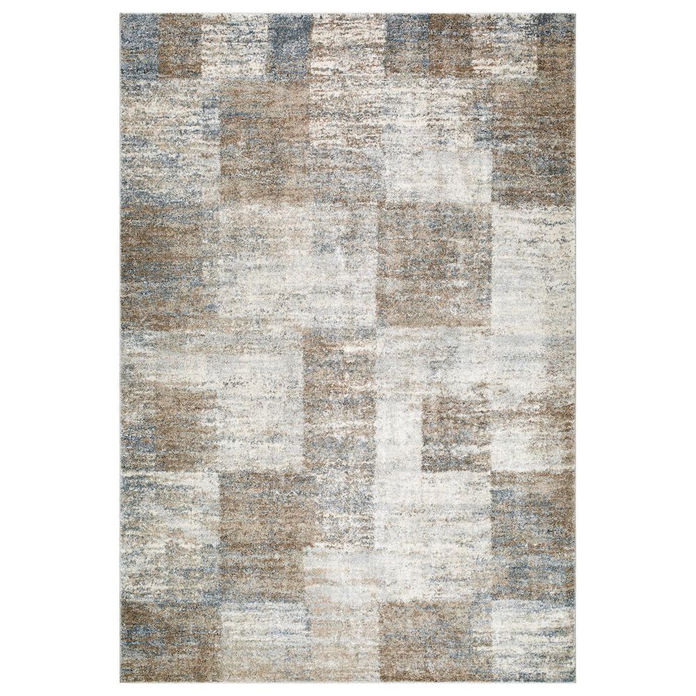 Surya Avellino 2" x 2"11" Light Beige, Tan, Light Gray, Gray and Deep Teal Area Rug, , large
