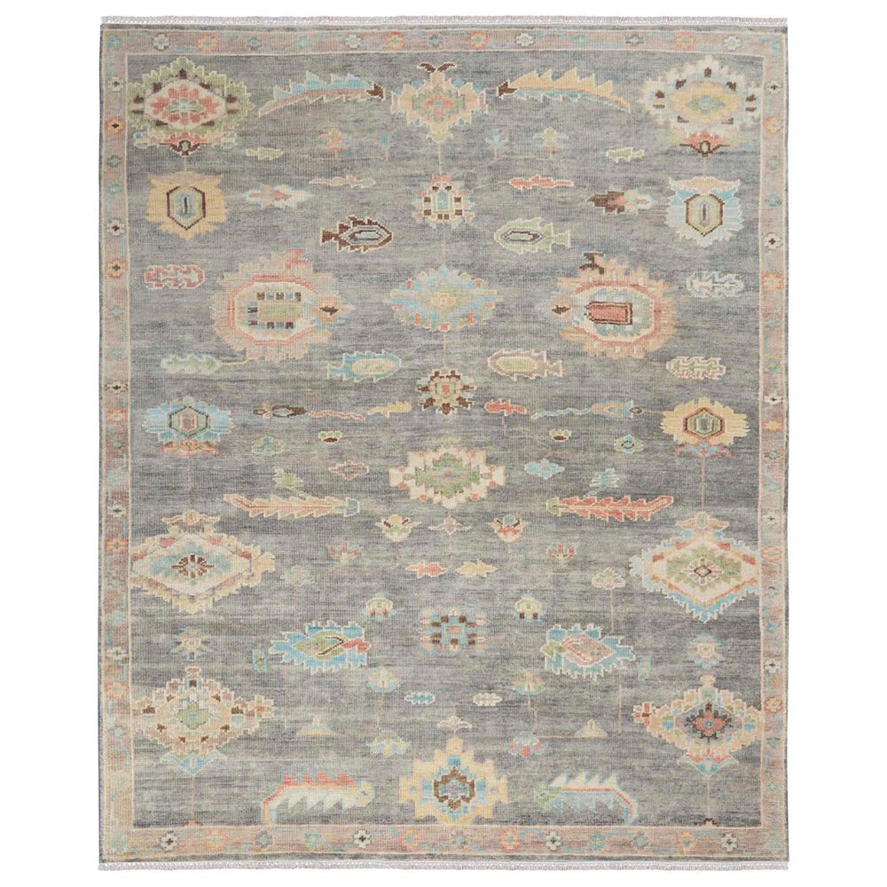 Nourison Odessa Dark Grey and Multicolor 10" x 14" Area Rug, , large