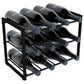 HOMLUX 3-Tier 12-Bottle Metal Countertop Wine Rack in Black, , large