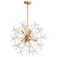 Golden Lighting Dandelion 6-Light Chandelier in Matte Gold, , large