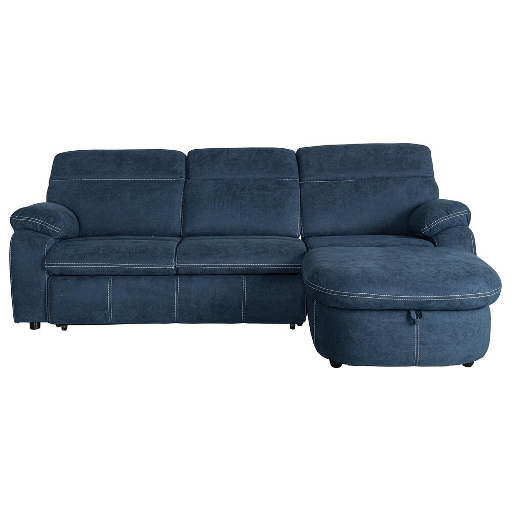 Vogue Home Furnishings 2-Piece Power Reclining Sectional in Eclipse, , large