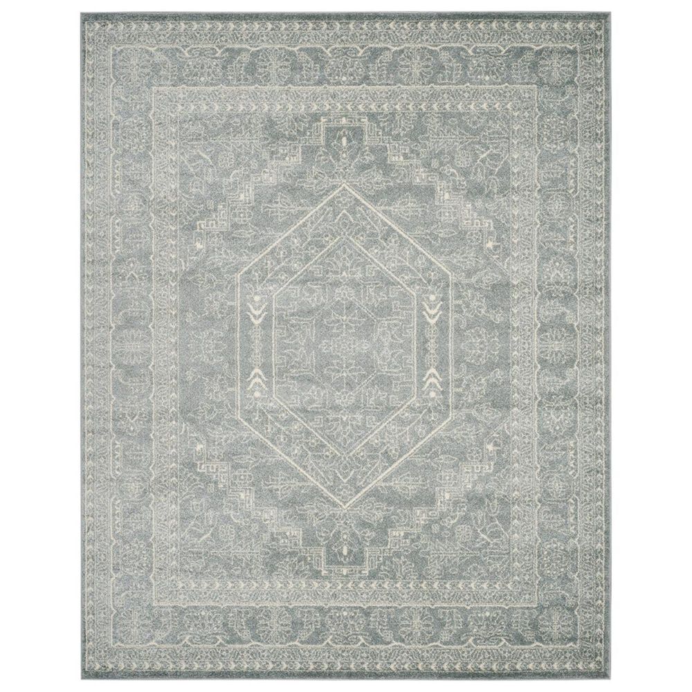Safavieh Adirondack ADR108T-9 9&#39; x 12&#39; Slate/Ivory Area Rug, , large