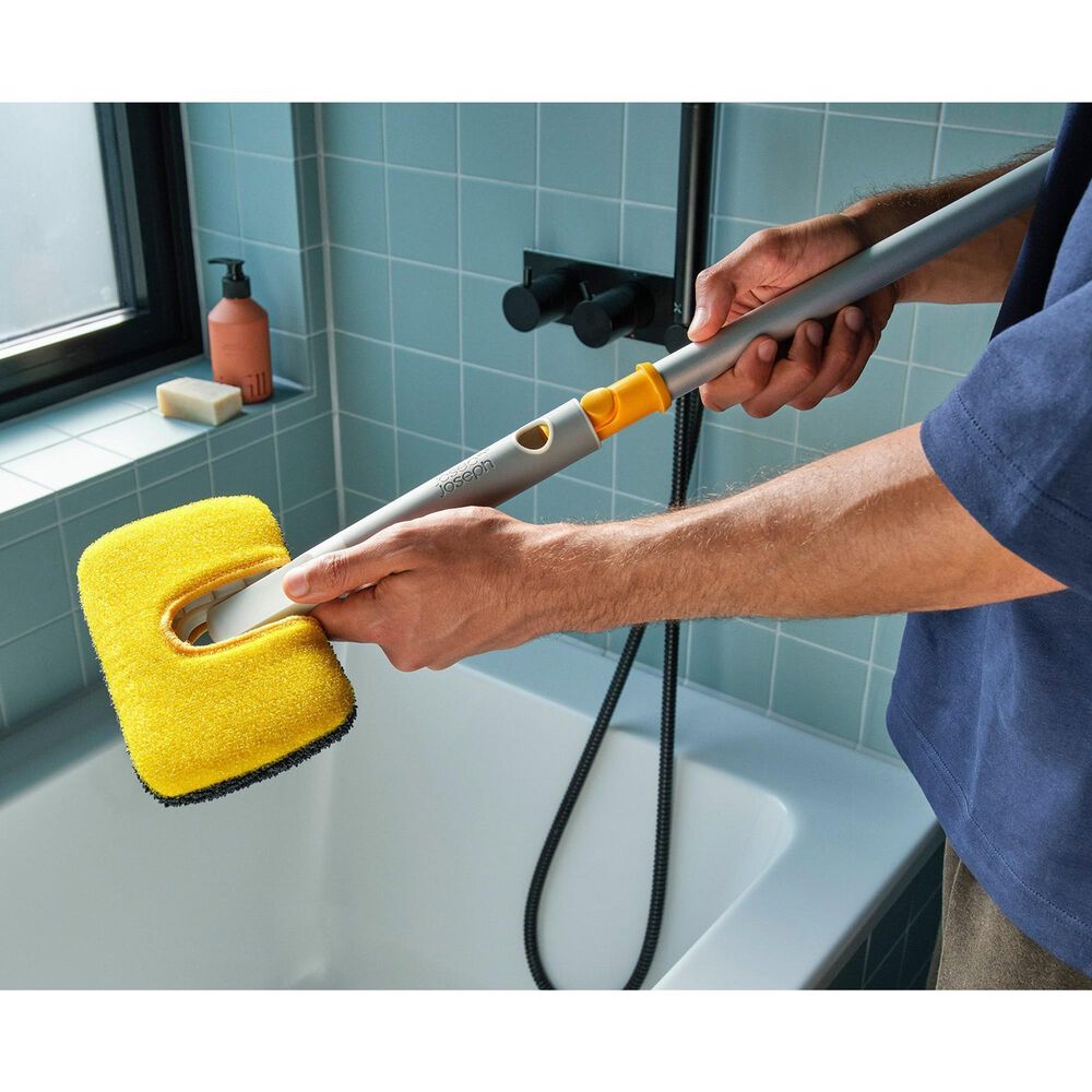 Joseph Joseph CleanTech 2-in-1 Surface Scrubber Tool in Stone, , large