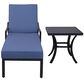 World Source Chaise and Side Table in Splendor Denim, , large