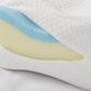 Hampton Park Memory Foam Memory Foam Knee Pillow in White, , large