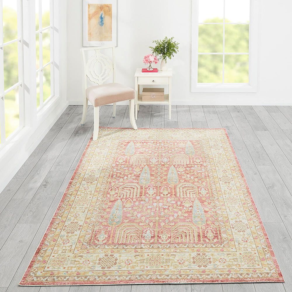 Momeni Isabella ISA-8 5&#39;3&quot; x 7&#39;3&quot; Pink Area Rug, , large