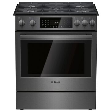 Bosch 30" Slide-In Gas Range in Black Stainless Steel, , large
