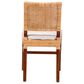 Baxton Studio Lesia Side Chair with Cushion in Light Honey and Walnut Brown, , large