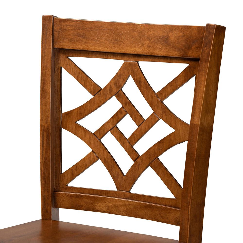Baxton Studio Nicolette Counter Stool in Walnut Brown (Set of 2), , large