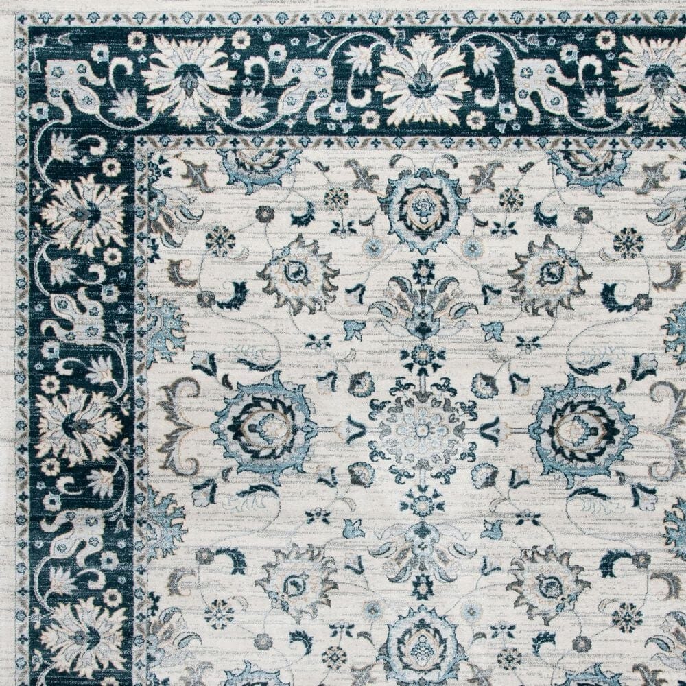 Safavieh Isabella 2&#39;2&quot; x 7&#39; Cream and Navy Runner, , large