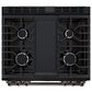 LG 2-Piece Kitchen Package with 6.3 Cu. Ft. Smart Slide-In Gas Range and 2.1 Cu. Ft. Smart Over-the-Range Microwave in Black Stainless Steel, , large