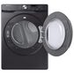 Samsung 4.5 Cu. Ft. Front Load Washer and 7.5 Cu. Ft. Electric Dryer Laundry Pair in Black, , large