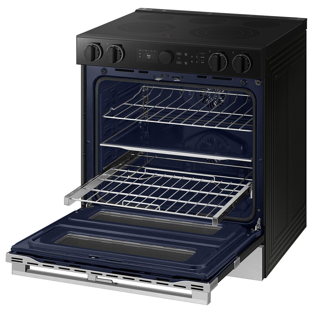Samsung Bespoke Bespoke 6.3 Cu. Ft. Smart Slide-In Electric Range with Flex Duo in Stainless Steel, , large