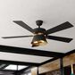 Vaxcel Scottsdale 52" LED Ceiling Fan in Black and Gold, , large