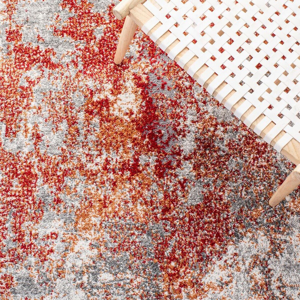Safavieh Aston 8&#39; x 10&#39; Red and Grey Area Rug, , large