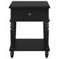 Linon Home Decor Mcghie Side Table in Matte Black, , large