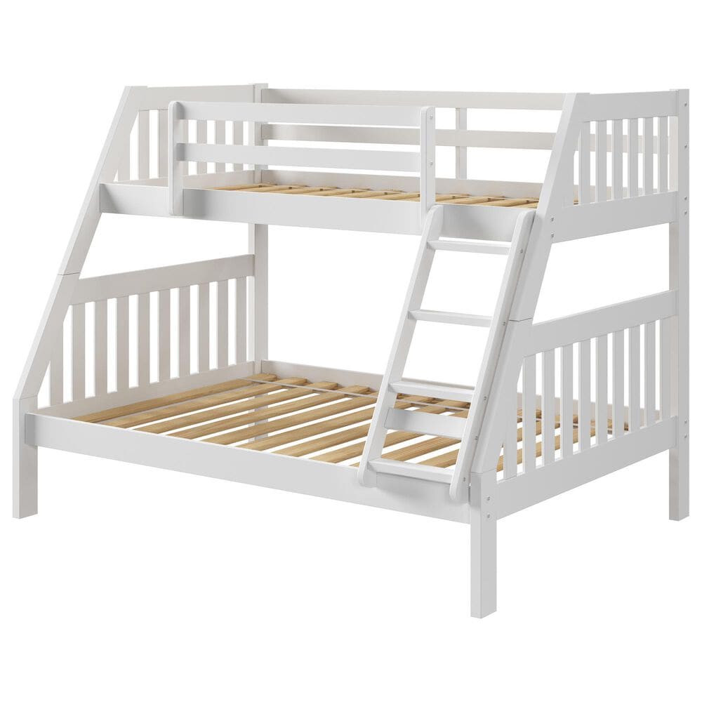 Forest Grove Twin over Full Mission Bunk Bed in White, , large