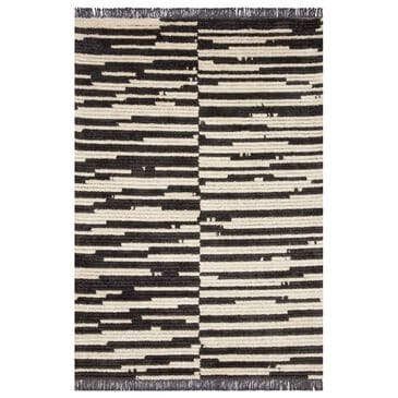Chris Loves Julia x Loloi Alice ALI-03 5"2" x 7"6" Cream and Charcoal Area Rug, , large