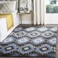 Safavieh Retro RET2143-2865 4" x 6" Dark Brown and Blue Area Rug, , large