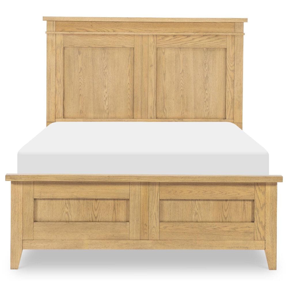 St Claire Home Today's Traditions Full Platform Panel Bed in Natural Oak, , large