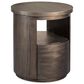 Nicolette Home Bosley Round End Table in Coffee Bean, , large