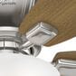 Hunter Kenbridge Low Profile 52" Ceiling Fan with LED Lights in Brushed Nickel, , large