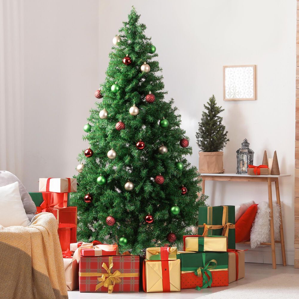 Timberlake 6 ft Artificial Christmas Tree with 1000 Branch Tips and Metal Stand in Green, , large