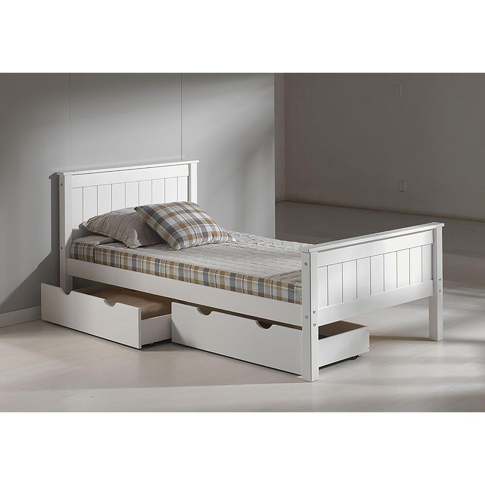 Timberlake Harmony Twin Storage Bed in White, , large