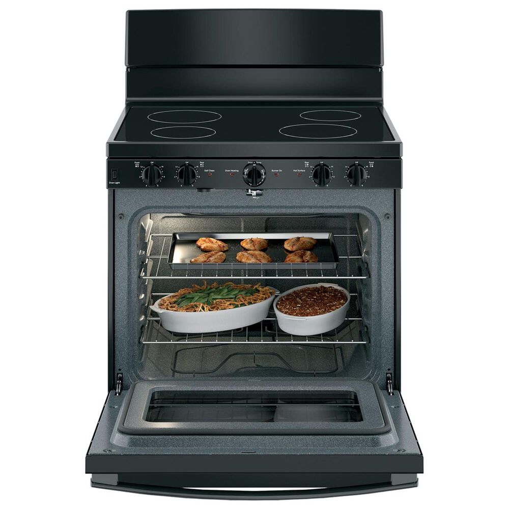 GE Appliances 30&quot; Electric Radiant Smooth Cooktop Range in Black, , large