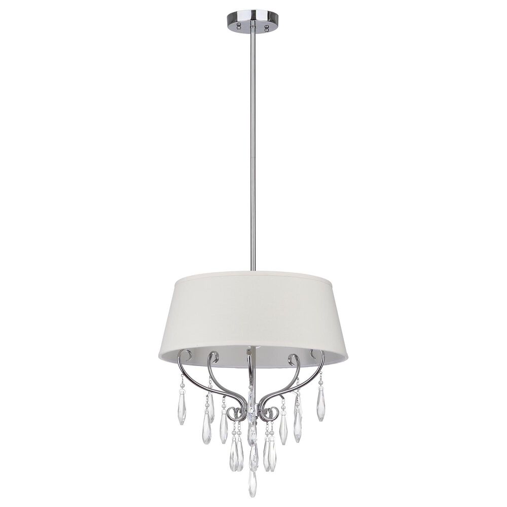 Safavieh Waltz Pendant Light in Chrome/Beige, , large