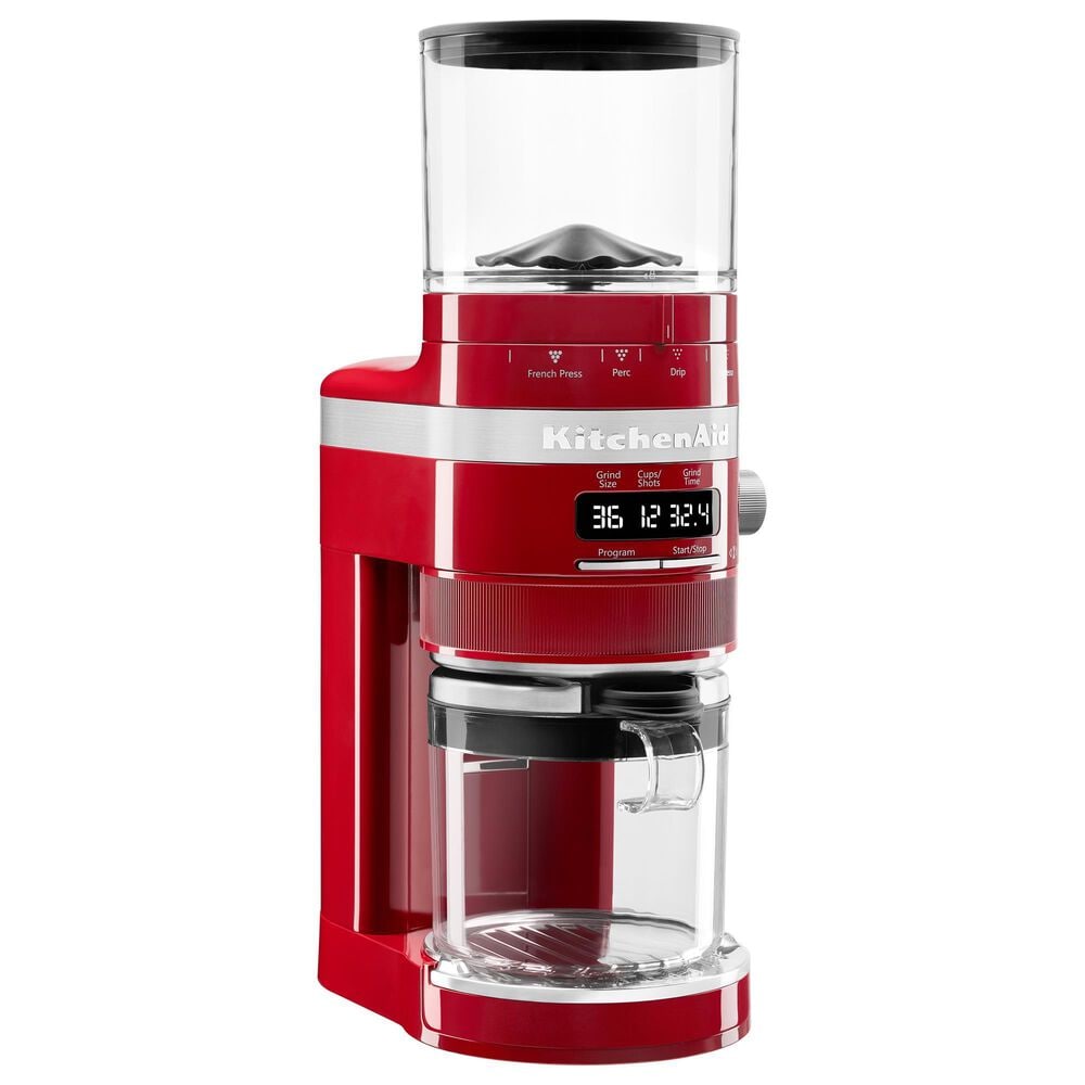 KitchenAid Burr Coffee Grinder in Empire Red