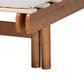 Baxton Studio Bolivia Expandable Twin to King Bed Frame in Walnut Brown, , large