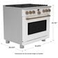 Cafe 6.2 Cu. Ft. Freestanding Natural Gas Range in Matte White and Brushed Bronze, , large