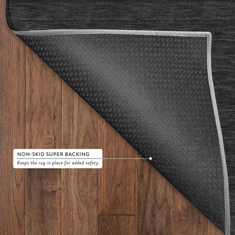 Dalyn Rug Company Soft Essentials Solid Black 9' x 12' Area Rug, , large