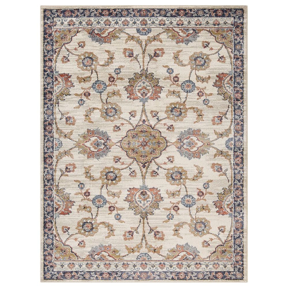 Amer Rugs Jordan 5"3" x 7"6" Ivory Area Rug, , large