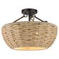 Golden Lighting Hathaway Semi-Flush in Matte Black, , large