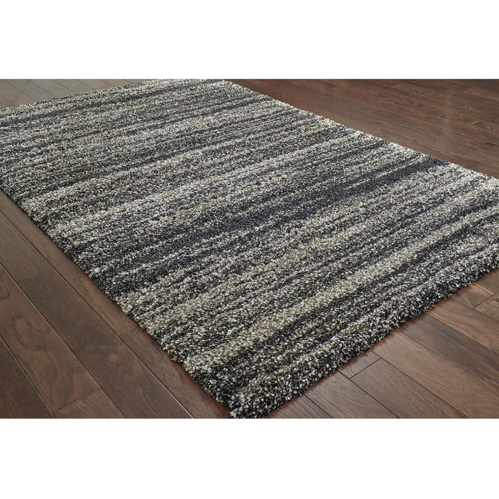 Oriental Weavers Henderson 5993E 9&#39;10&quot; x 12&#39;10&quot; Grey and Charcoal Area Rug, , large