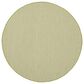 Nourison Courtyard Ivory and Green 6" Round Indoor/Outdoor Area Rug, , large