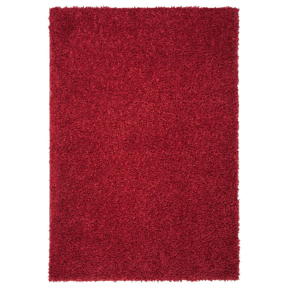 Safavieh August Shag 4" x 6" Red Area Rug, , large