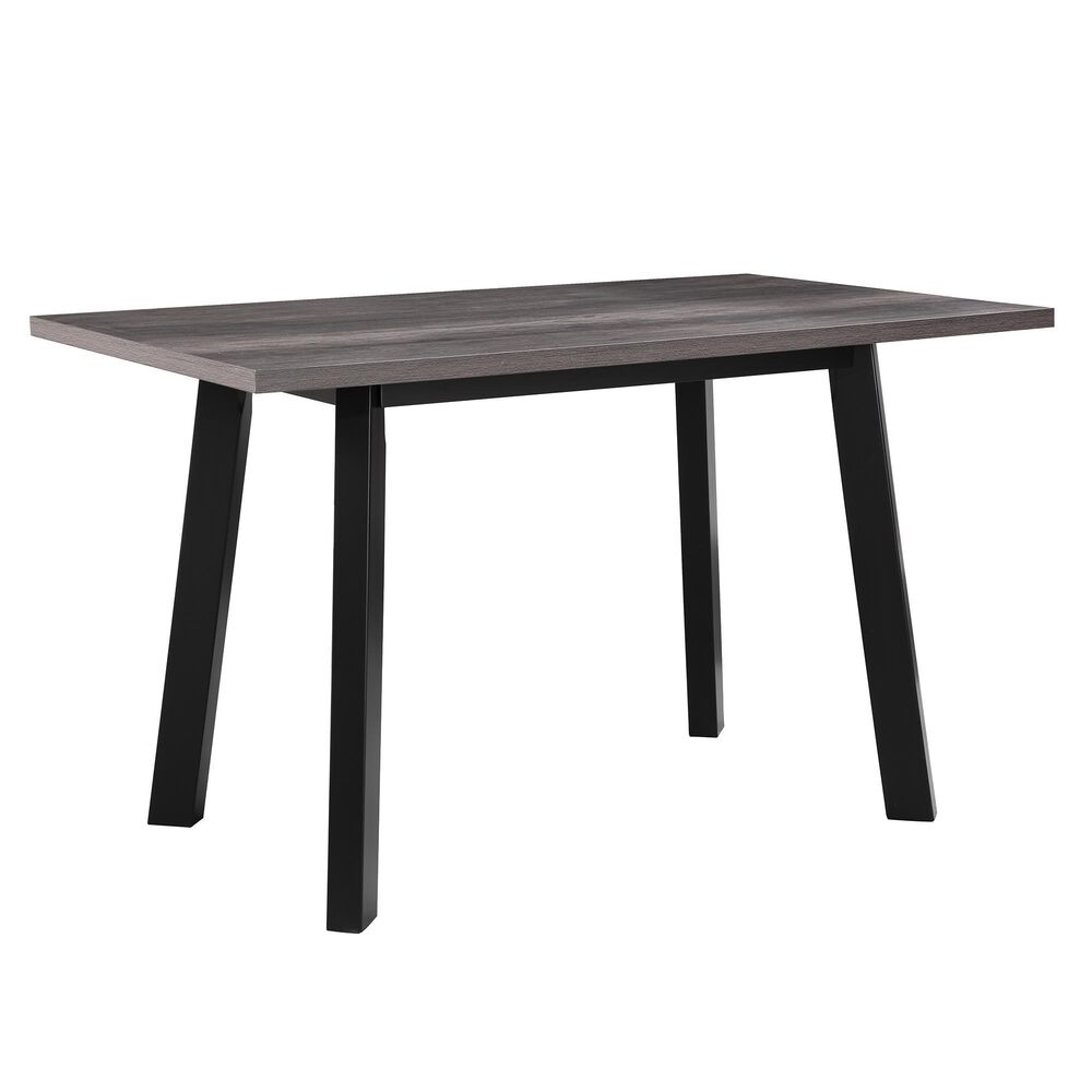 Davis International Counter Table and 6 Counter Stools in Black, , large