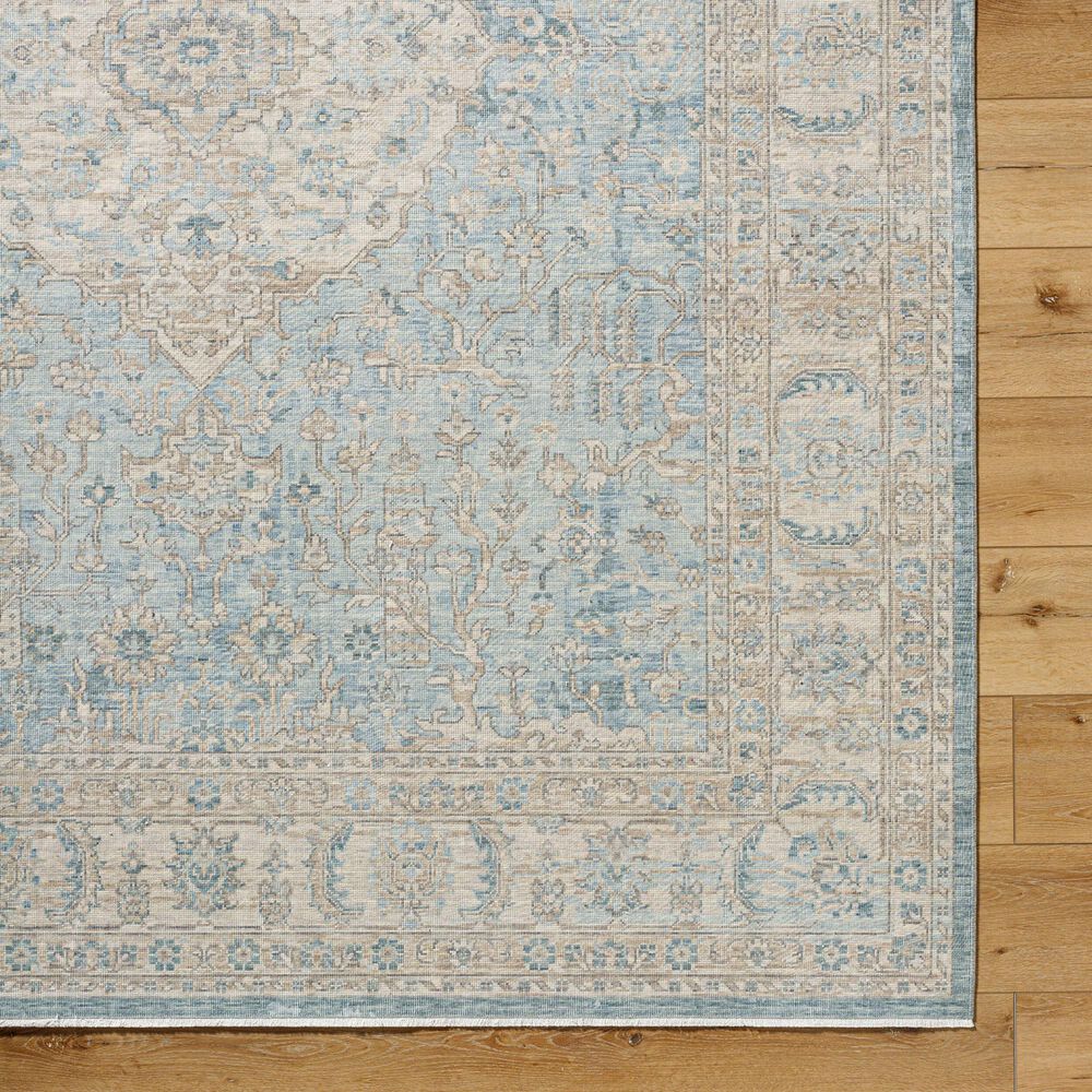 Surya Once Upon a Time Light Gray, Tan, Pale Blue, Gray, Denim and Medium Gray 7&#39;10&quot; x 9&#39;10&quot; Area Rug, , large