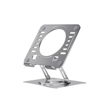 Uncaged Ergonomics Laptop Swivel Stand | Laptop Riser in Silver, , large