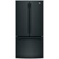 GE Appliances 18.6 Cu. Ft. Counter-Depth French-Door Refrigerator in Black, , large